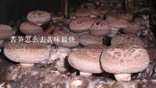 苦笋怎么去苦味最快