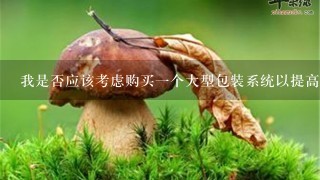 我是否应该考虑购买一个大型包装系统以提高效率并降低成本?