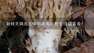 如何烹调出美味的武夷山野生红菇菜肴