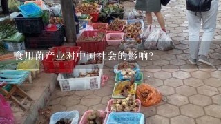 食用菌产业对中国社会的影响?