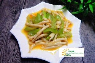 白玉菇芹菜炒肉,第3图