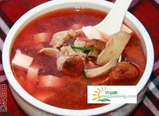 野生红菇的做法，野生红菇豆腐汤,第4图