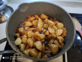  减肥美食---三杯鸡腿菇 第5步