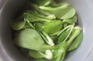  香菇青菜 第2步