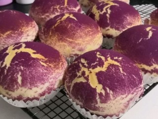  奶香紫薯蘑菇云面包 第20步