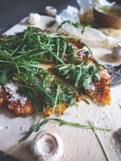 低脂蘑菇芝麻菜披萨【安卡西厨】 第11步