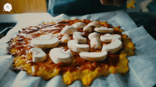  低脂蘑菇芝麻菜披萨【安卡西厨】 第8步