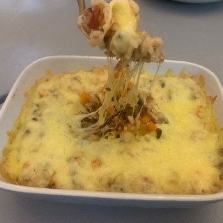  芝士蘑菇焗饭 第9步