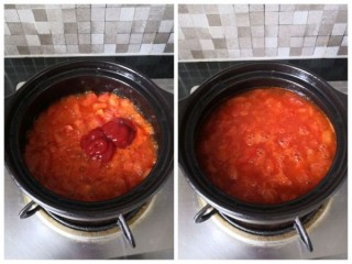 酸甜开胃的番茄金针菇豆腐龙利鱼煲 第4步