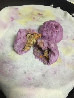 紫薯皮香菇包 第10步