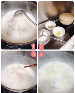  香菇芹菜虾粥 第3步
