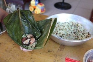  广式香菇花肉粽子（超详细，两种包法） 第24步