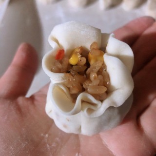  家庭版好吃的香菇肉丁烧麦 第11步