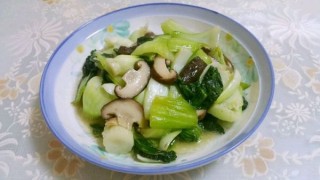  香菇炒青菜 第10步